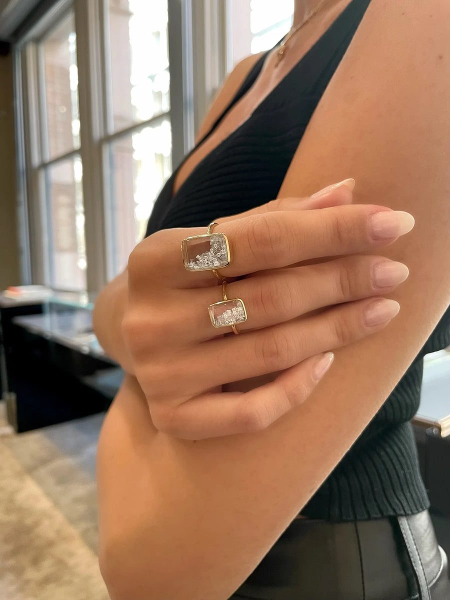 Marquise 4 Station Diamond Ring