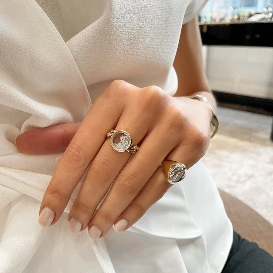 Petite Micropavé Diamond Ring- BN pic test