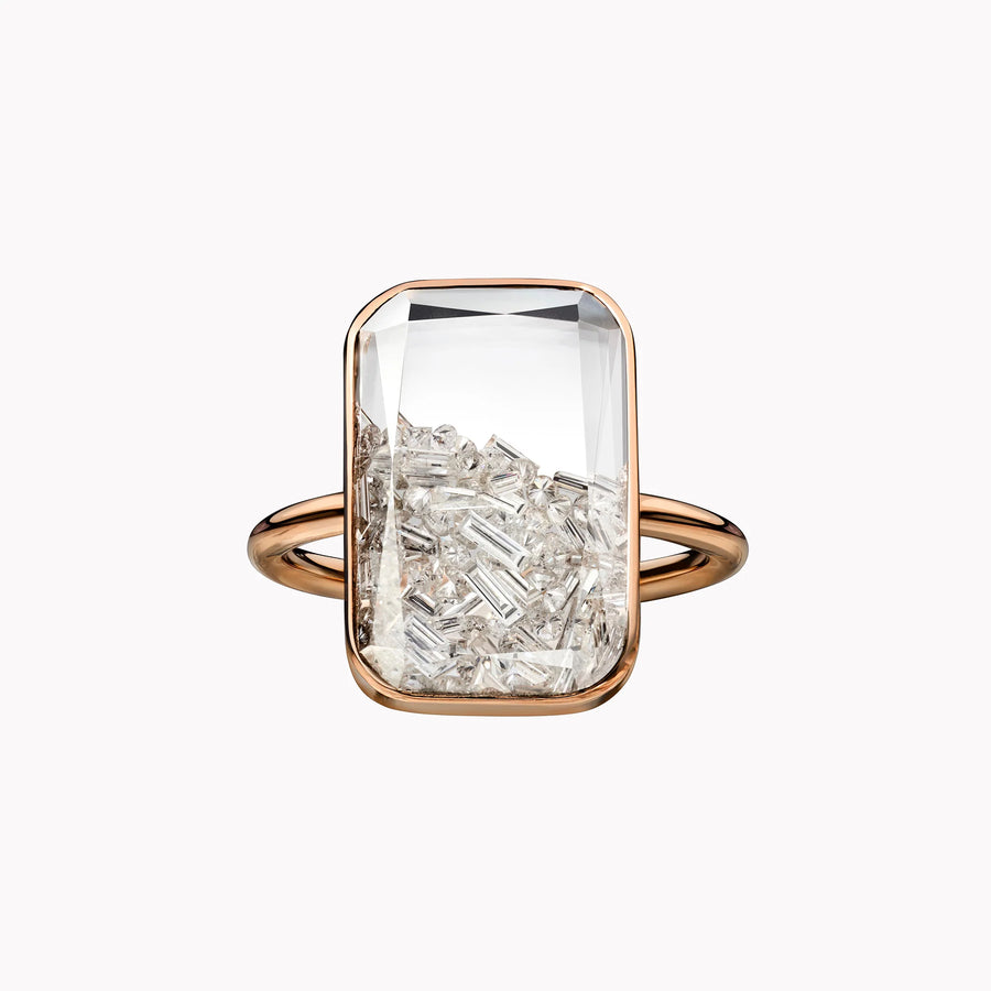 Inter linked Bracelet with Rectangular Diamond Motif