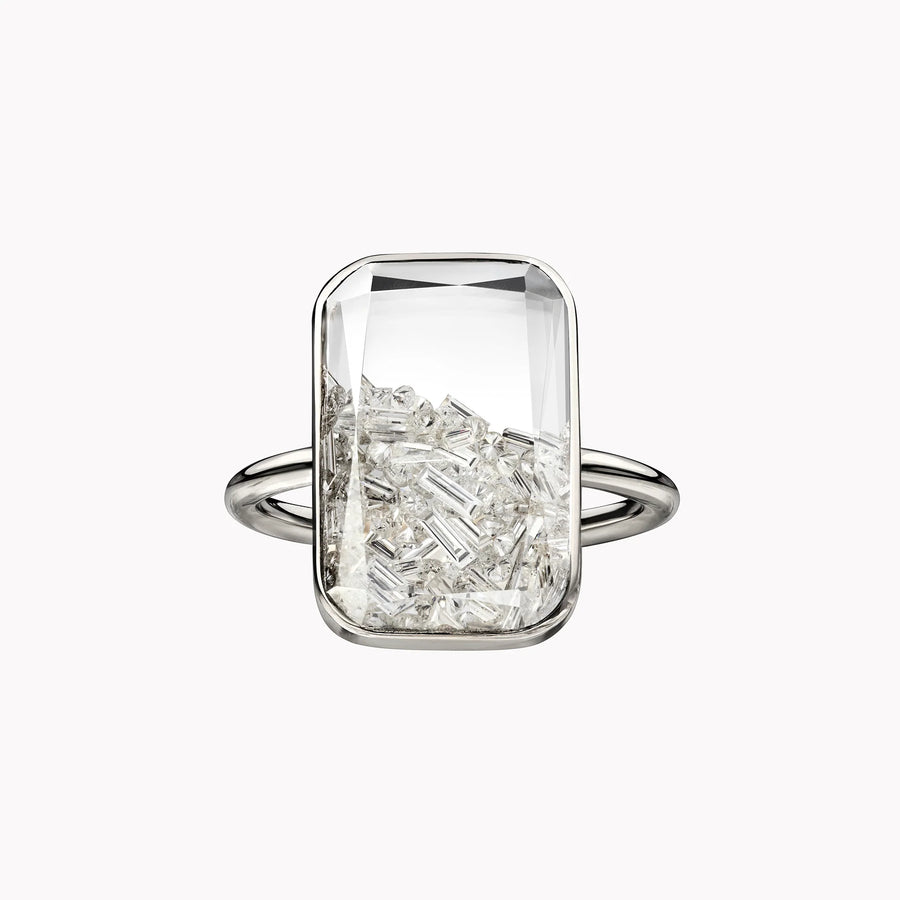 Marquise 4 Station Diamond Ring