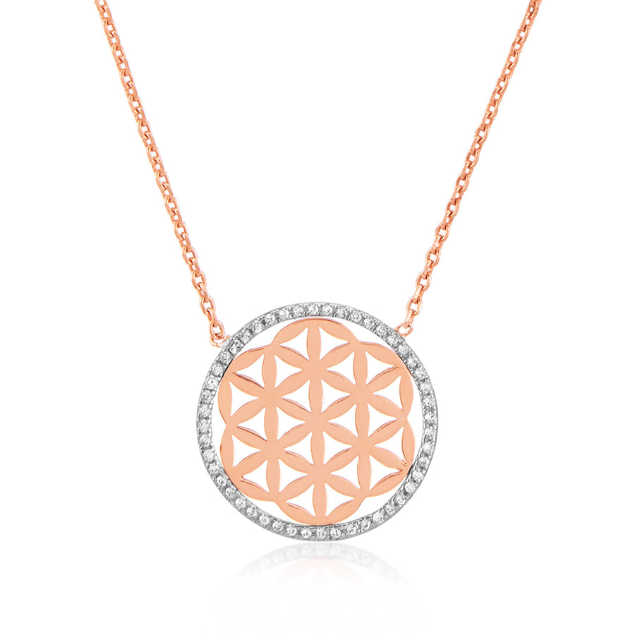 Light Weight Diamond Filigree Necklace