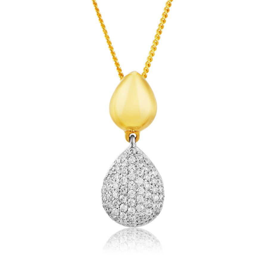 Diamond Dew Drop Diamond Pendant